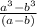 \frac{a^{3}-b^{3}}{(a-b)}