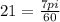 21=\frac{7pi}{60}