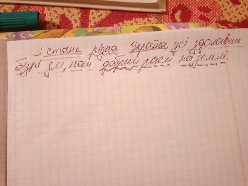 Синтаксичний розбібудь ! і стане рідна україна,усі здолавши бурі злі,нам добрим раєм на землі