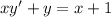 xy'+y=x+1