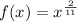 f(x) = x^{\frac{2}{11} }