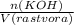 \frac{n(KOH)}{V(rastvora)}