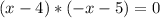 (x-4)*(-x-5)=0