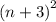 {(n + 3)}^{2}