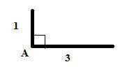 Две стороны равны 1 см и 3 см а между ними 90 градусов начертите ​