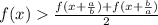 f(x)\frac{f(x+\frac{a}{b})+f(x+\frac{b}{a})}{2}