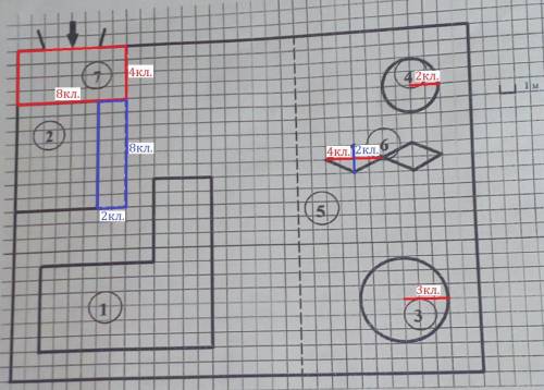 ответы с расчетами) жилой дом-1, гараж-2,бассейн-3,клумбы-6 вопросы: 1 -найдите площадь, которую зан