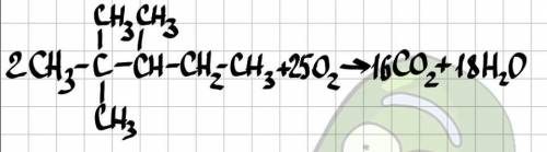 Составить уравнение реакции горения 2 2 3- триметилпентана