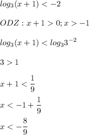 \displaystyle\\log_3(x+1)0;x-1\\ \\log_3(x+1)1\\ \\ x+1