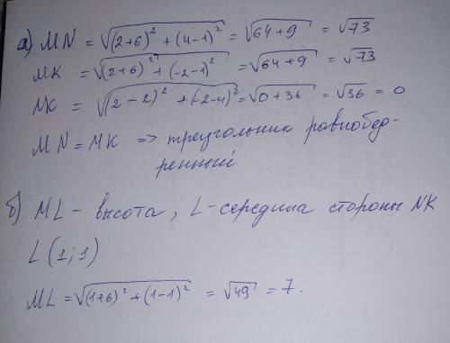 Втреугольнике mnk nh - высота. известно, что mh=hk. докажите, что треугольник mnk равнобедренный.