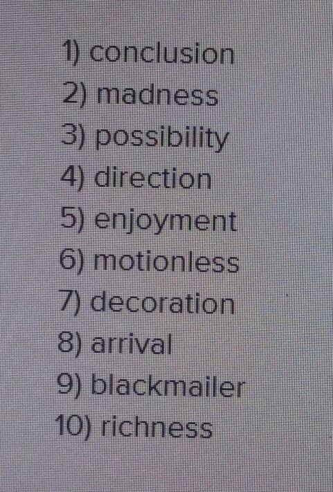 40 make the derived nouns from the words in brackets and complete the sentences. 1) the report gave