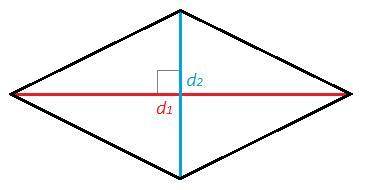 Умоляюодна из диагоналей ромба в два раза больше второй, а его площадь равна 25см в квадрате, найдит