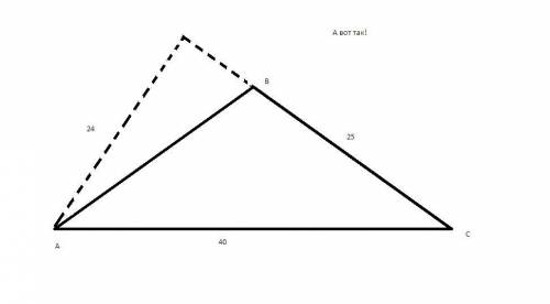 Ть, будь ласка основа рівнобедреного трикутника 40 см, а висота, опущена на бічну сторону 24 см. обч