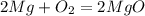 2Mg+O_{2}=2MgO