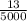 \frac{13}{5000}