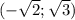 (-\sqrt{2}; \sqrt{3})