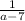 \frac1{a-7}