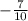 -\frac{7}{10}