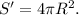 S'=4\pi R^2.