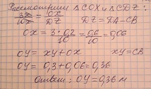 Конци одного отрезка которые не пересекает плоскость удалены от нее на 0.3 м и 0.5 м. как удалена от