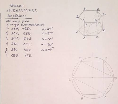 1) в кубе abcda1b1с1d1 найдите тангенс угла между плоскостями: а) abc и ab1d1; б) авс и асв1.2) в ку