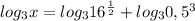 log_3x=log_316^{\frac{1}{2}}+log_30,5^3