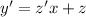 y'=z'x+z