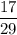 \dfrac{17}{29}