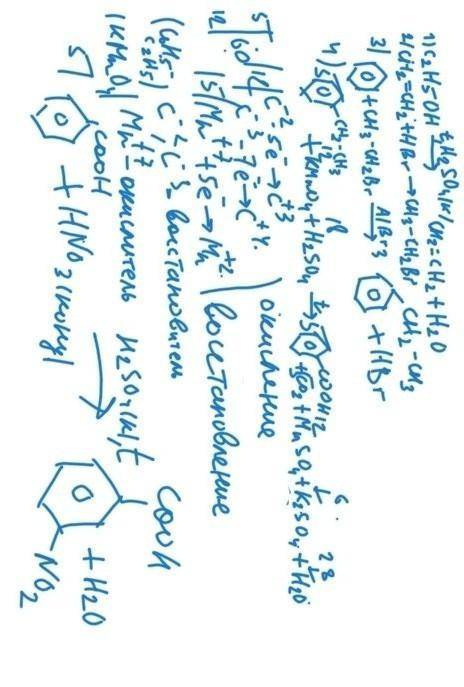 Напишите уравнения реакций, 40б​