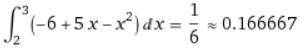 Чему равна площадь фигуры, ограниченной линиями y= x2-6x+8 , y=-x+2