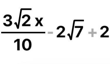 \frac{3}{\sqrt{7}-2 } - \frac{x}{\sqrt{7}+3 } -2\sqrt{7} + 2