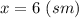 x=6\ (sm)