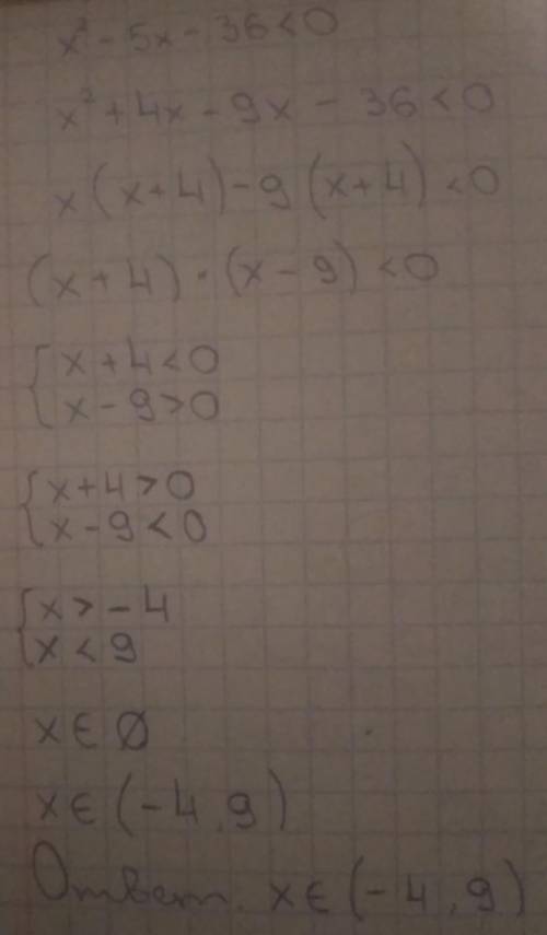 Вності1)(3x+1)(x-2)⩽62)x2-5x-36 менше 03)-6x2+13x-5 більше 0 (усі цілі розв'язки)​