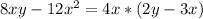 8xy-12x^2=4x*(2y-3x)