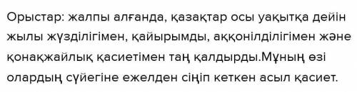 Бұқаралық ақпарат құралдарынан Қазақстанда тұратын басқа ұлт өкілдерінің қазақ халқы туралы айтқан с