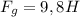 F_{g} = 9,8 H