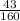 \frac{43}{160}