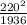 \frac{220^{2} }{1936}