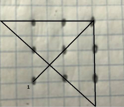 На плоскости нарисовали таблицу 2х2 из единичных квад- ратиков. Затем сами квадратики стерли, остави