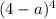 (4-a)^{4}