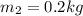 m_2 = 0.2 kg