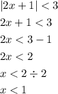 \[\begin{gathered}\left| {2x+1}\right|