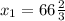 x_1=66\frac{2}{3}