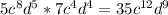 5c^8d^5*7c^4d^4=35c^{12}d^9