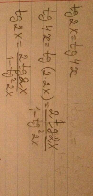 Хэлп. Решите уравнения. Подробно. Очень подробно! 1) tg2x=tg4x 2)ctgx/2+ctg3x/2=0 Желательно на лист