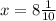 x=8\frac{1}{10}