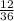 \frac{12}{36}\\