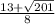 \frac{13+\sqrt{201} }{8}