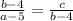 \frac{b-4}{a-5}=\frac c{b-4}