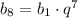 b_8=b_1\cdot q ^{7}